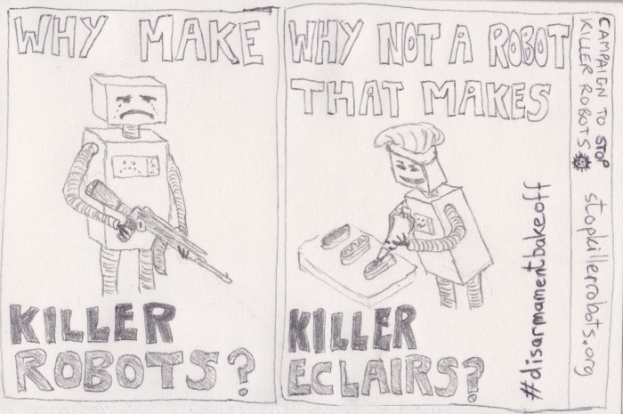 Foto de un dibujo de robots asesinos